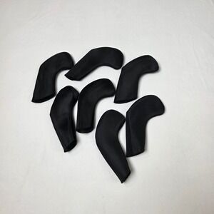 Unbranded Neoprene Golf Iron Sleeve Covers Set of‎ 7 Black Protective